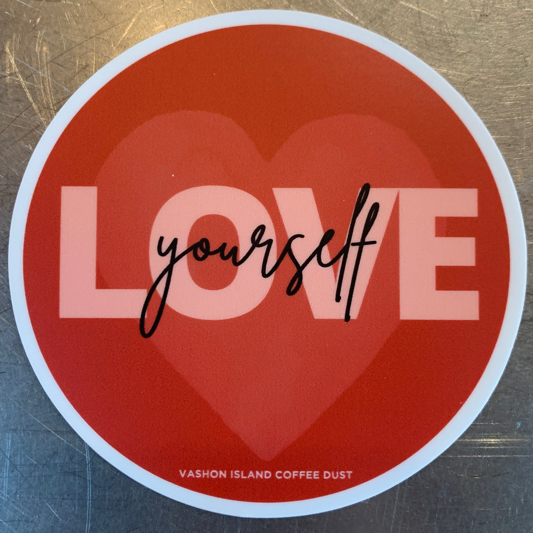 Love yourself sticker
