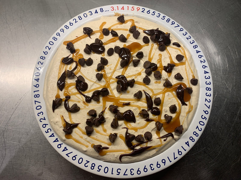 No-Bake Peanut Butter Pie with Gingerbread Coffee Dust