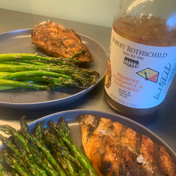 Healthful-Dusted Chicken and Asparagus