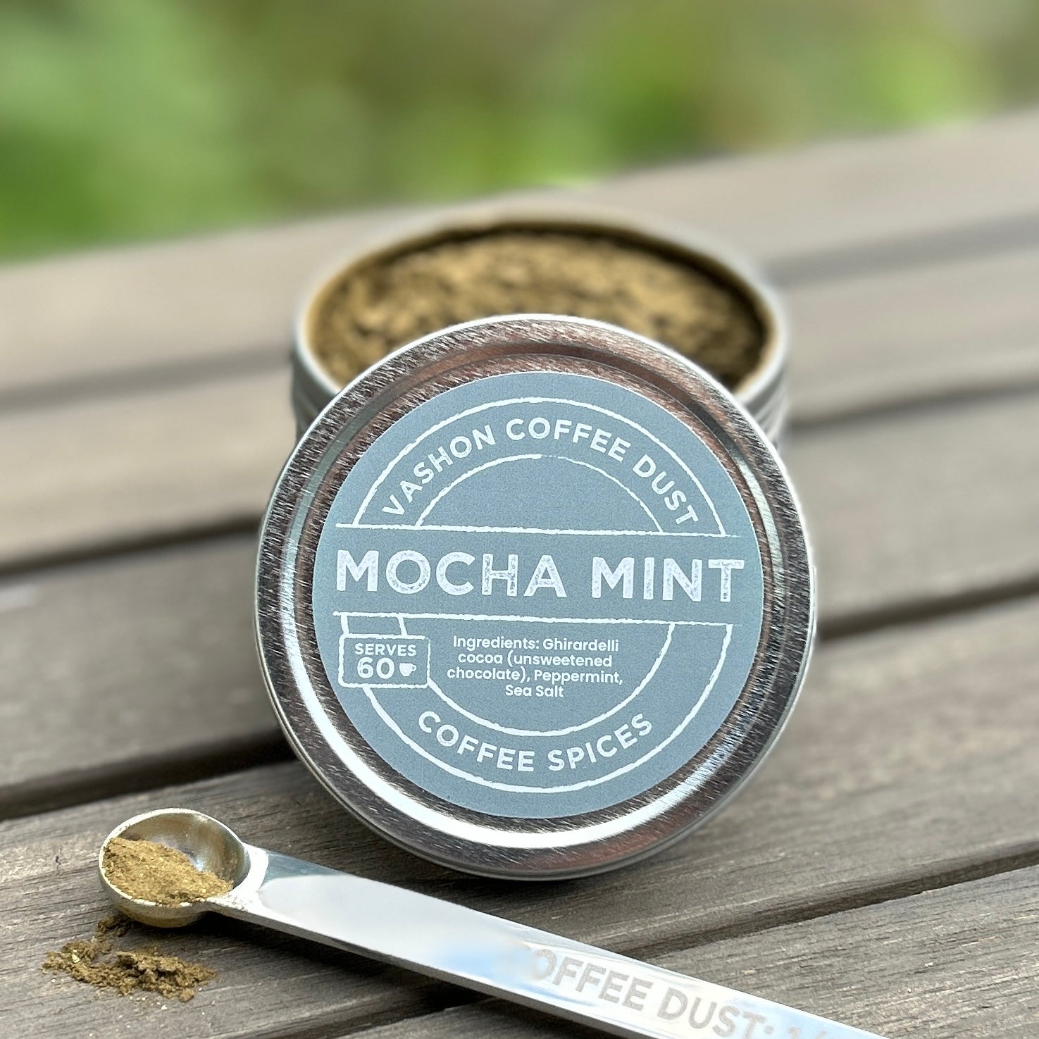 SPECIAL EDITION: Mocha Mint Coffee Dust | 60 servings | Cocoa, Peppermint and Sea Salt