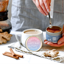 Load image into Gallery viewer, SPECIAL EDITION: Lusty Dust Coffee Dust | 120 servings |  Anise, Cinnamon, Ashwagandha, Maca Root, Edible Glitter
