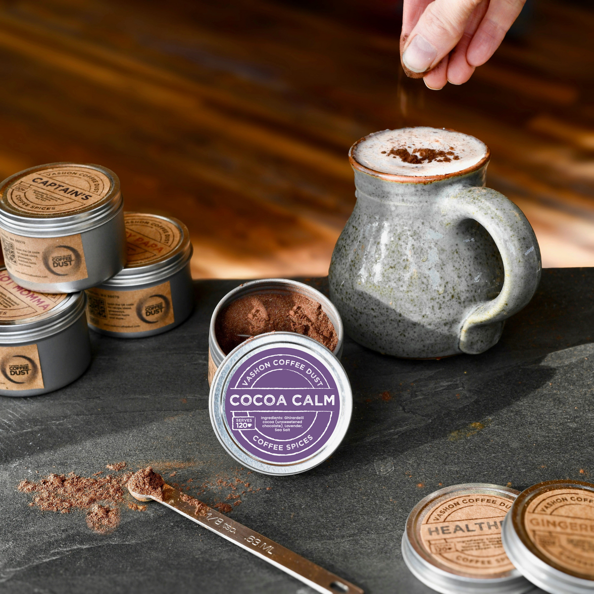 COCOA CALM Coffee Dust – Vashon Island Coffee Dust