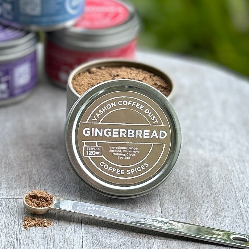 Gingerbread tin and spoon
