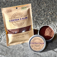 Load image into Gallery viewer, Cocoa Calm Coffee Dust | 120 servings | Vashon Island Coffee Dust | Coffee Flavoring using Spices: Cocoa, Lavender and Sea Salt
