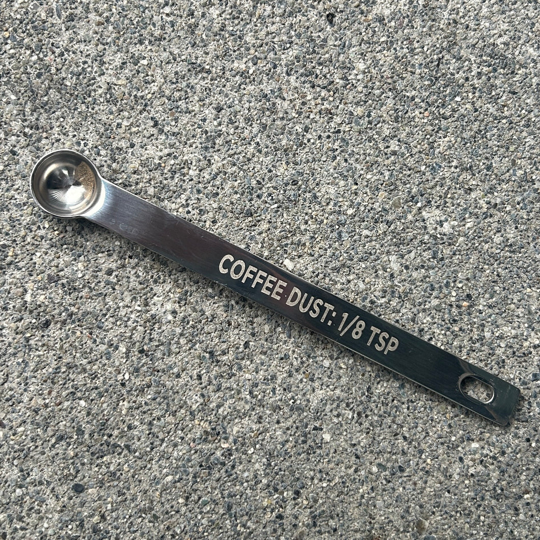 spoon with Coffee Dust engraved