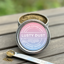 Load image into Gallery viewer, SPECIAL EDITION: Lusty Dust Coffee Dust | 120 servings |  Anise, Cinnamon, Ashwagandha, Maca Root, Edible Glitter
