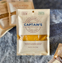 Load image into Gallery viewer, Captain&#39;s Coffee Dust | 120 servings | Vashon Island Coffee Dust | Coffee Flavoring using Spices: Cinnamon, Nutmeg, Turmeric, Cardamom and Sea Salt
