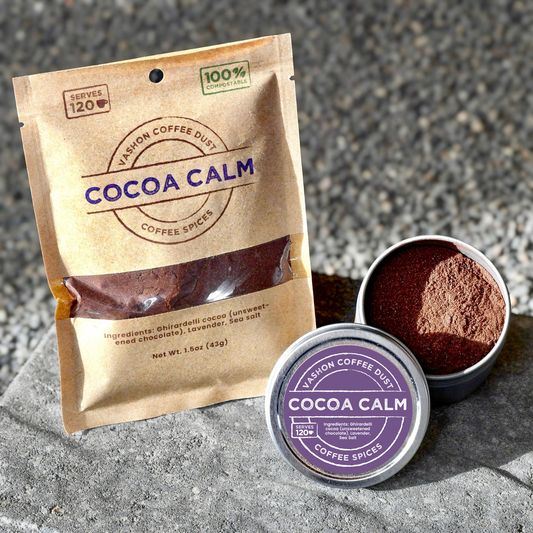 Cocoa Calm tin and refill pack